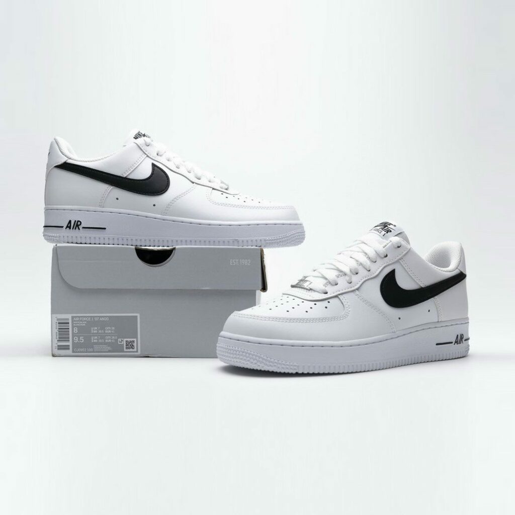 NIKE AIR FORCE 1 WHITE BLACK - Imperium Store