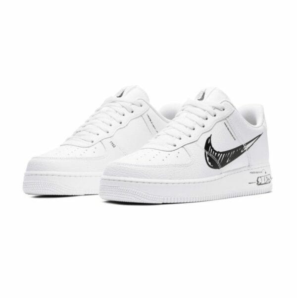 nike air force 1 low sketch white